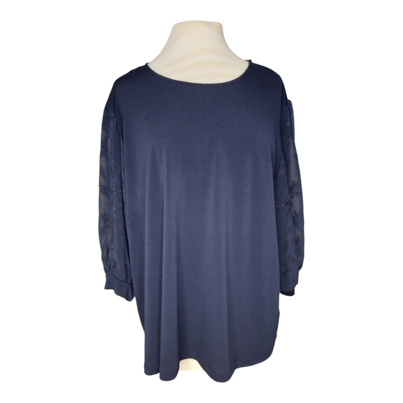 Philosophy Puff Sleeve Nightlife Blouse Sz 3X - Picture 1 of 11